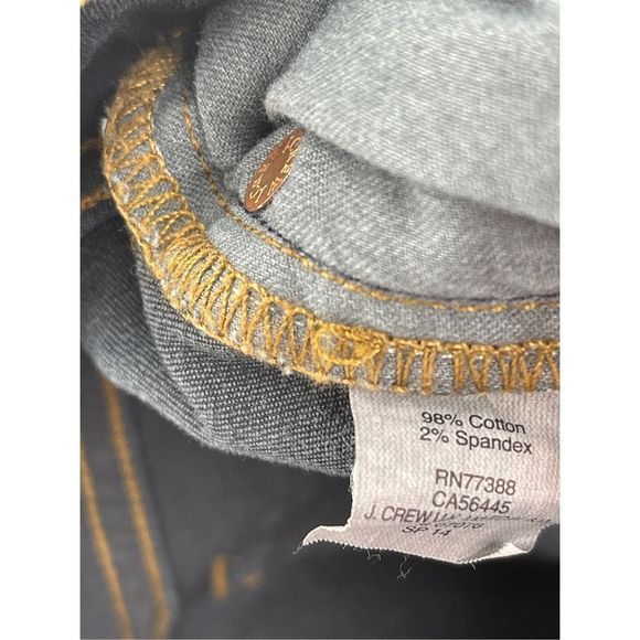 J Crew Toothpick Jeans Ankle Women's‎ Size 26 Dark Wash Blue - Picture 12 of 12